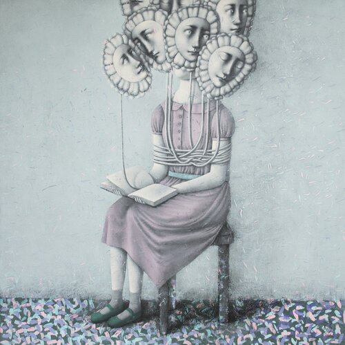 The Reading Girl von Svetlana Rumak, Malerei kaufen auf Singulart