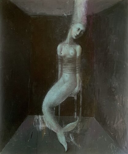 Mermaid in the Dark di Svetlana Rumak, Pittura in vendita su Singulart