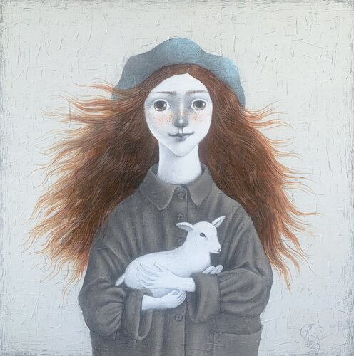 Warm Red Sun van Svetlana Rumak, Schilderij te koop op Singulart