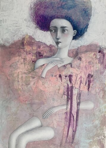 Girl with Pearl Skin von Svetlana Rumak, Malerei kaufen auf Singulart