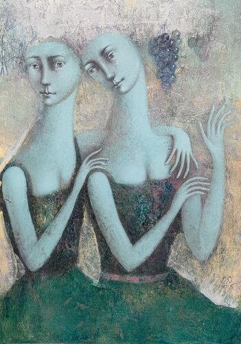 The Celebration of Grape Ripening von Svetlana Rumak, Malerei kaufen auf Singulart