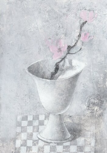 The Branch of Cherry Blossoms de Svetlana Rumak, Pintura a la venta en Singulart