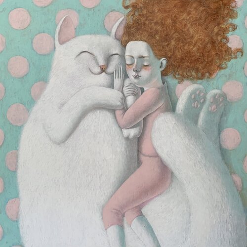 Big Warm Cloud van Svetlana Rumak, Schilderij te koop op Singulart