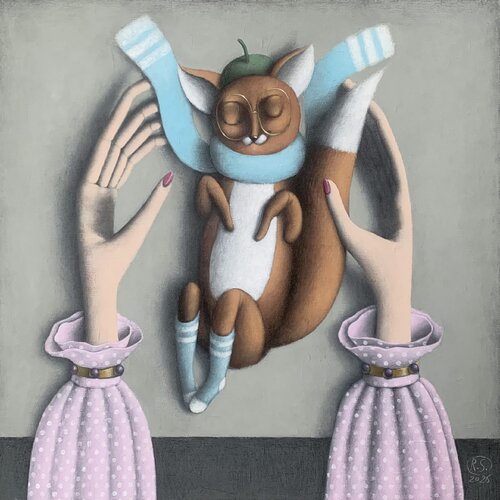 I Care for You, and You Care for Me par Svetlana Rumak, Peinture en vente sur Singulart