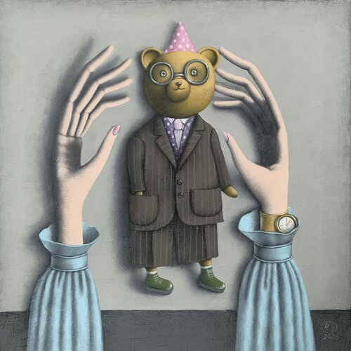 A Smart and Slightly Strange Friend par Svetlana Rumak, Peinture en vente sur Singulart