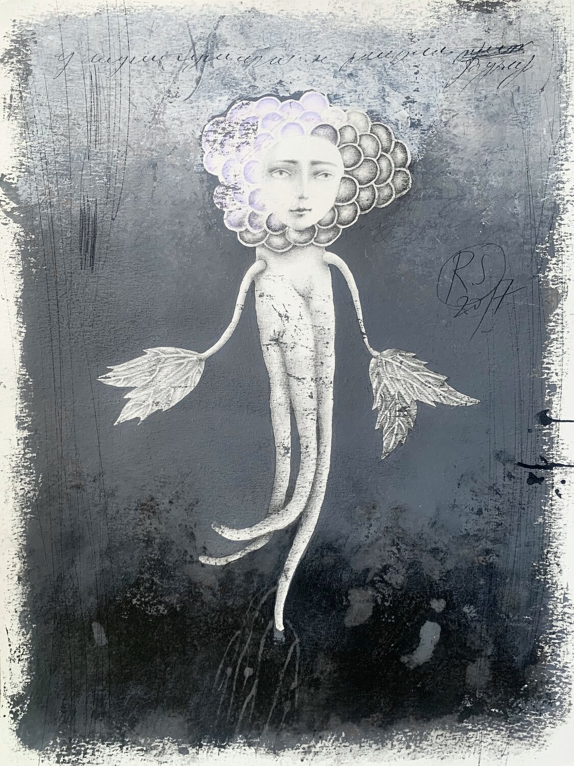 The Mandragora  in Love 3 Svetlana Rumak Werk auf Papier zu verkaufen