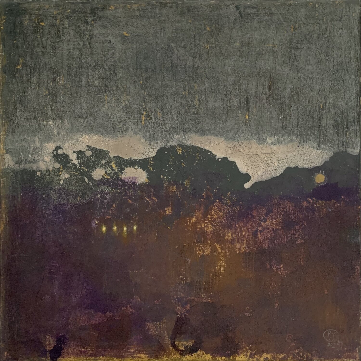 Lights That Run Away From Me Again And Again Svetlana Rumak Originalgemälde zu verkaufen