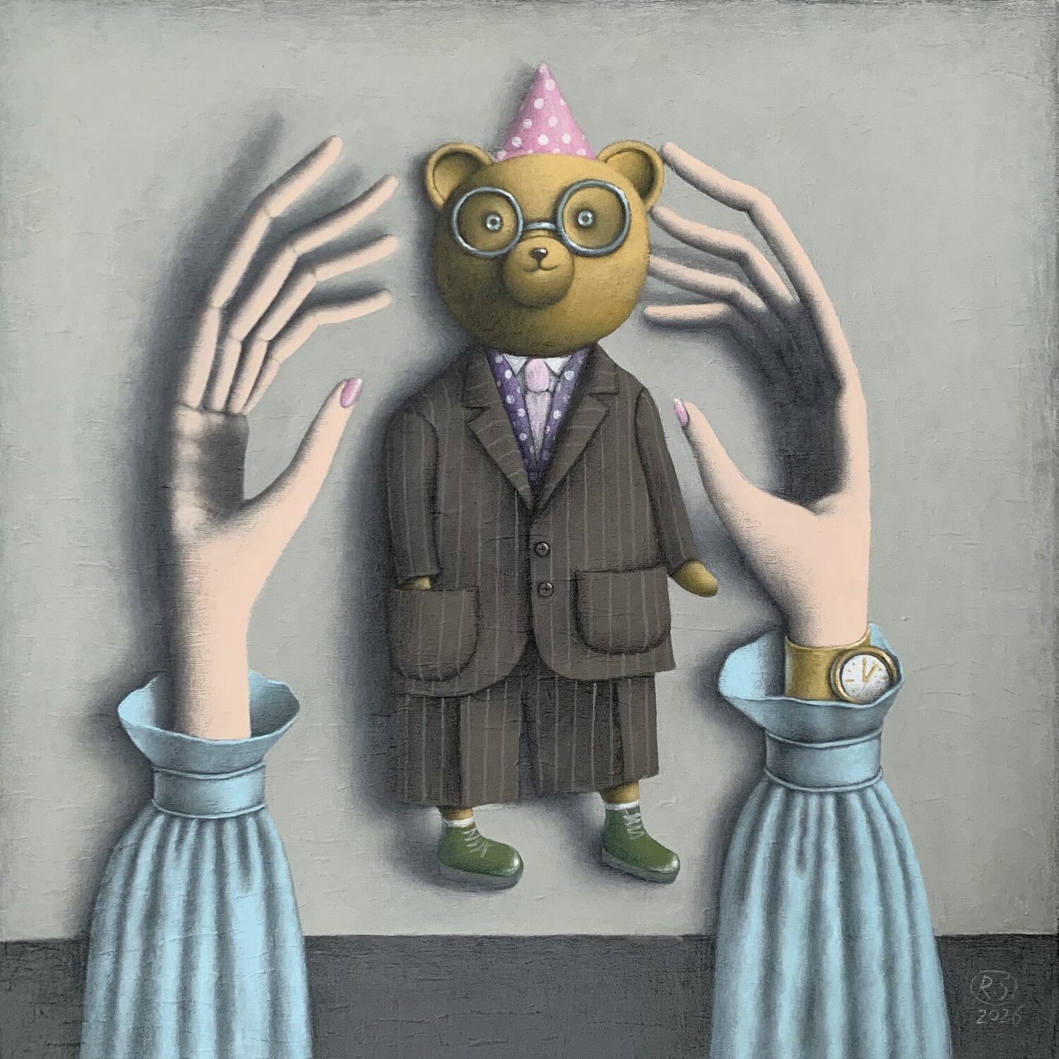 A Smart and Slightly Strange Friend Svetlana Rumak Origineel schilderij te koop