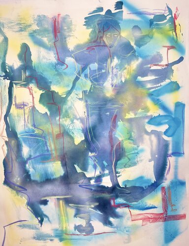 Exodus ⚫️ by Ivanka Nansik, Work on Paper for Sale on Singulart