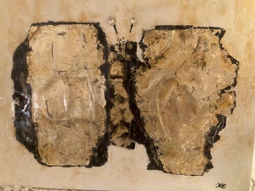 TWIN BUTTERFLY van Agnieszka Kozinska, Schilderij te koop op Singulart