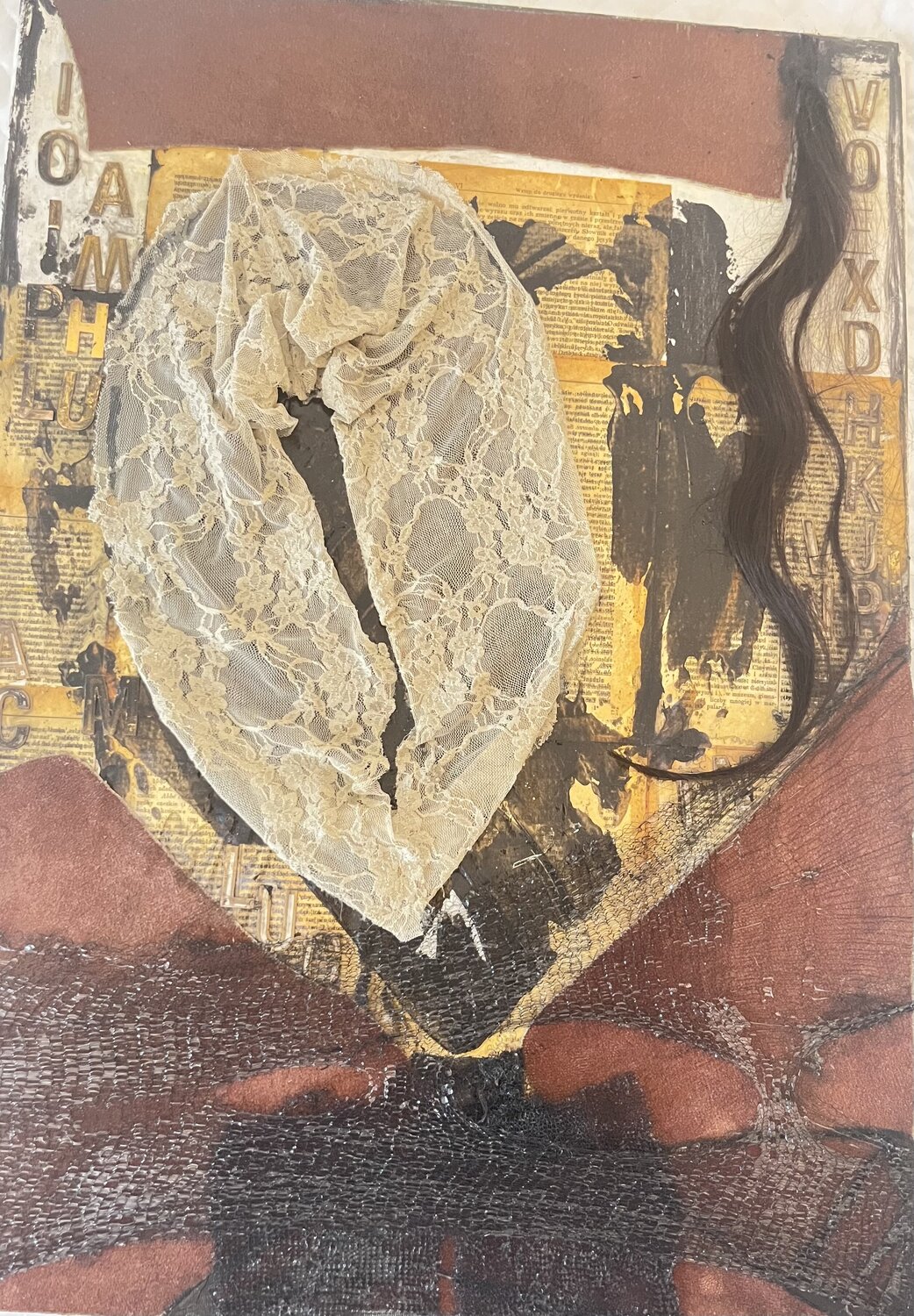 PRERIE. COW I Agnieszka Kozinska Pintura original en venta