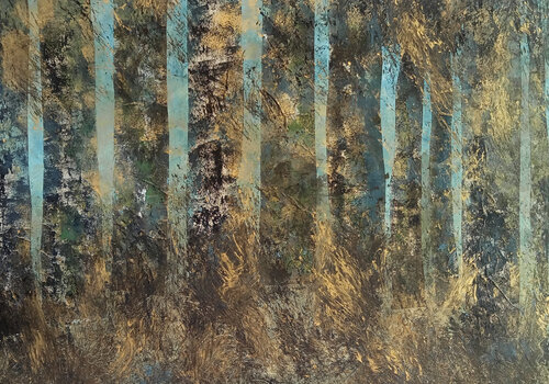 Forêt bleue van Alfredo YACHE, Schilderij te koop op Singulart