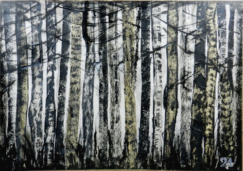 Forêt d'hiver de Alfredo YACHE, Pintura a la venta en Singulart