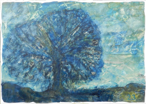 Arbre bleu de Alfredo YACHE, Pintura a la venta en Singulart