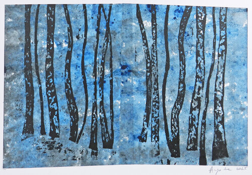 Silhouettes #4 by Alfredo YACHE, 종이 for Sale on Singulart