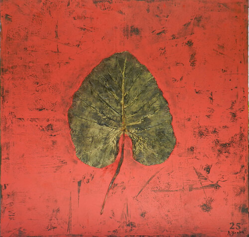 Alocasia Carmine von Alfredo YACHE, Malerei kaufen auf Singulart