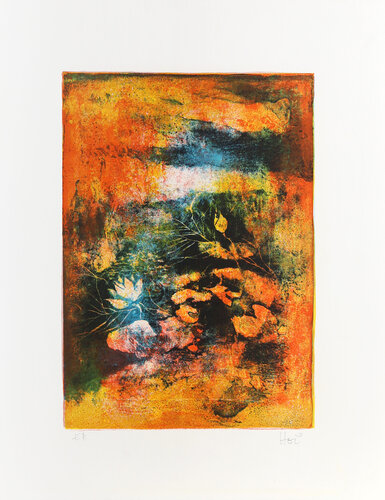 River Landscape with Flowers by Lê Bá Đảng, Print for Sale on Singulart