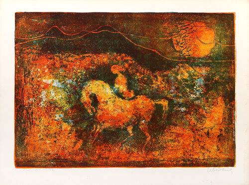 Riding Horseback through the Woods van Lê Bá Đảng, Afdruk te koop op Singulart