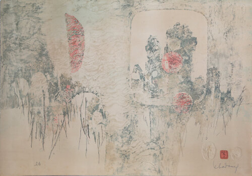 Horses Rearing at Window by Lê Bá Đảng, Print for Sale on Singulart