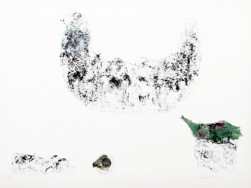 Horses - Variation 13 (Light Blue and Green) by Lê Bá Đảng, Print for Sale on Singulart