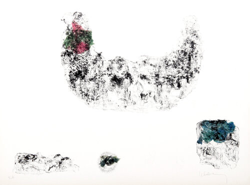 Horses - Variation 3 (Pink, Green, and Blue) by Lê Bá Đảng, Print for Sale on Singulart