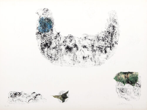 Horses - Variation 9 (Blue and Green) par Lê Bá Đảng, Édition en vente sur Singulart