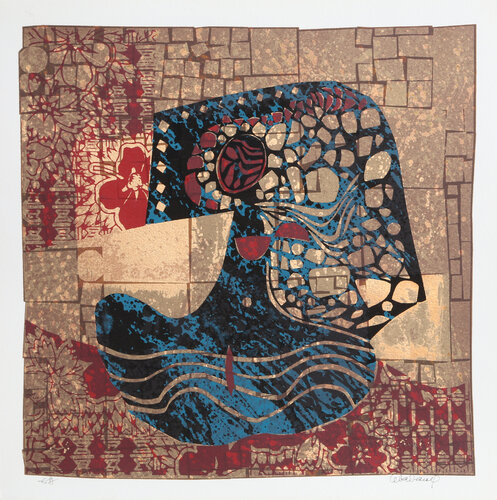 Portrait with Flowers by Lê Bá Đảng, Print for Sale on Singulart