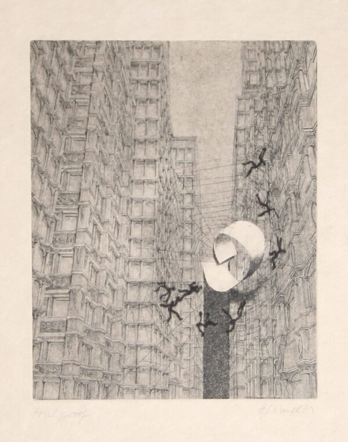 Untitled - Men Caught in a Web Hans Rauch Druck zu verkaufen