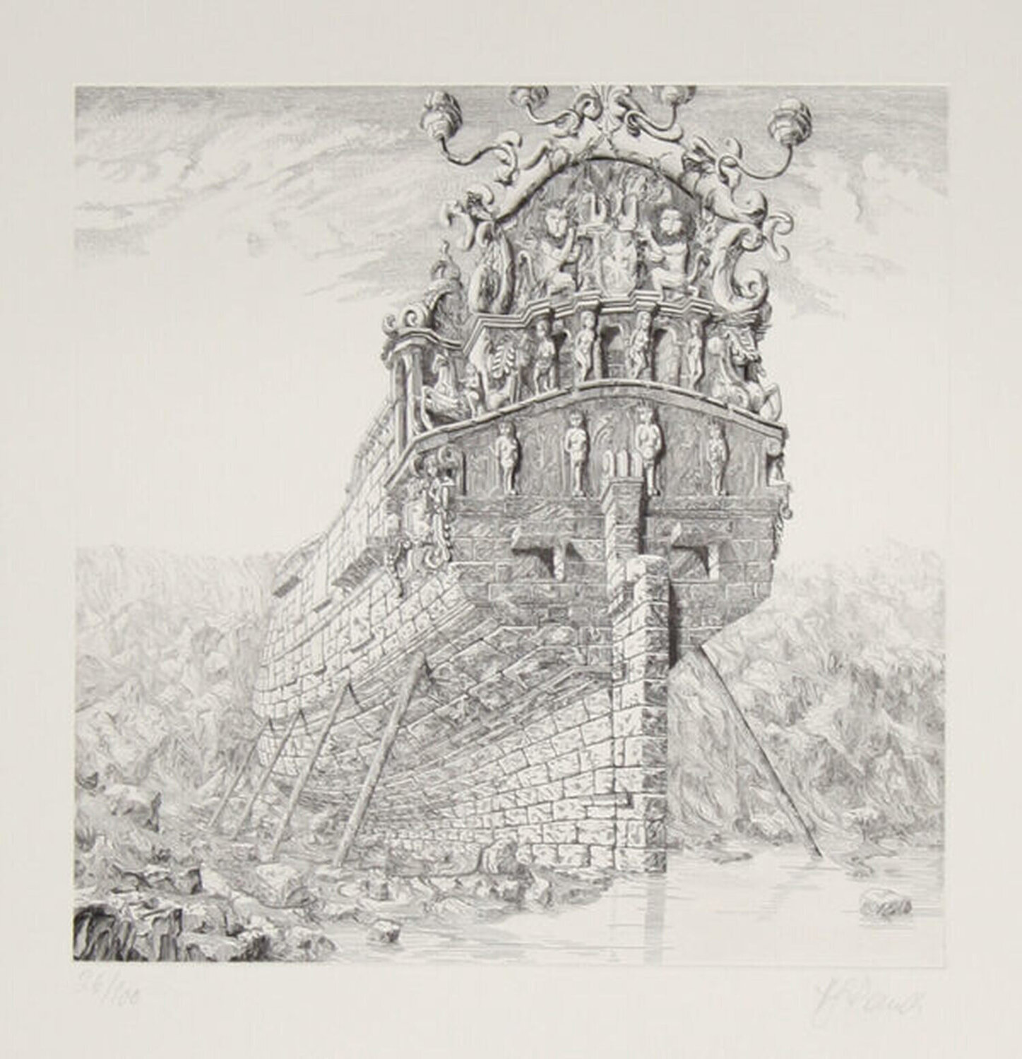 The Galleons Suite - Untitled #1 Hans Rauch Druck zu verkaufen