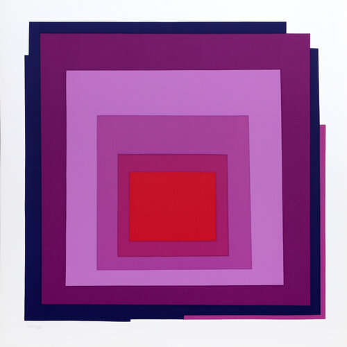 Burgundy Blue van Barbara Lynch Zinkel, Afdruk te koop op Singulart