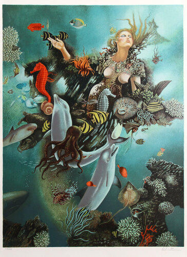 Goddess of the Sea di Israel Rubinstein, Stampa in vendita su Singulart