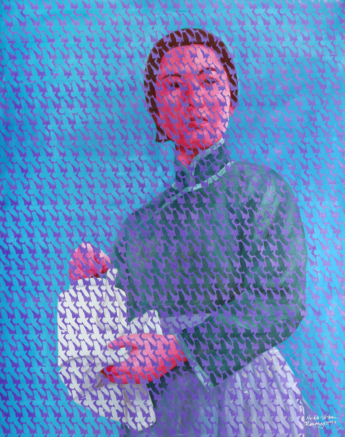 Woman and Teapot, No. 64 Ren Hong