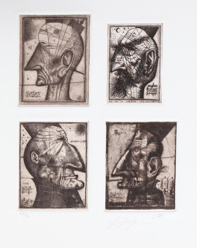 Four Heads Composite  by Alexander Brodsky and Ilya Utkin, Print for Sale on Singulart