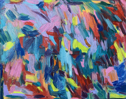 She Lit a Fire van Monica Shulman, Schilderij te koop op Singulart