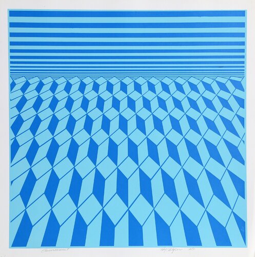 Environment (Blue) by Roy Ahlgren, Print for Sale on Singulart