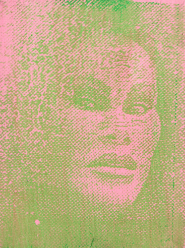 Jocelyn Wildenstein (Pink/Green) von Peter Mayer, Malerei kaufen auf Singulart