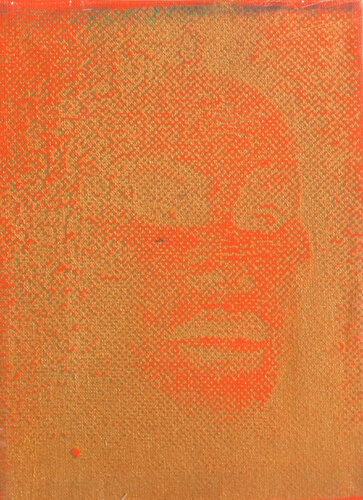 Jocelyn Wildenstein (Orange/Gold) von Peter Mayer, Malerei kaufen auf Singulart
