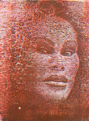 Jocelyn Wildenstein (Burgundy/White) de Peter Mayer, Pintura a la venta en Singulart