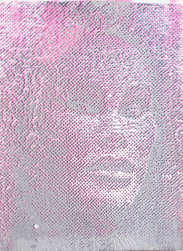 Jocelyn Wildenstein (Pink/Grey) by Peter Mayer, Painting for Sale on Singulart