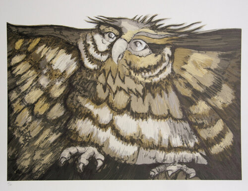 Old Owl de Victor Delfin, Impresión a la venta en Singulart