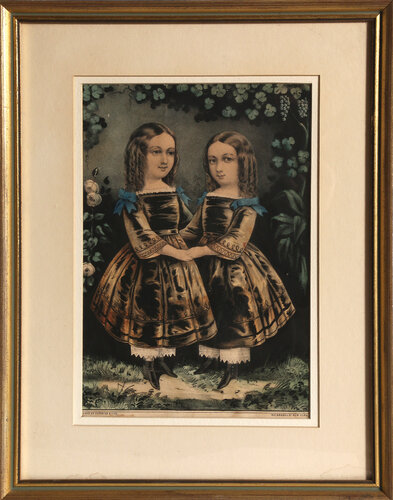 Two Girls by Currier & Ives, 인쇄 for Sale on Singulart