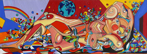 Sloth = Everything Passes By by Mirko, Painting for Sale on Singulart