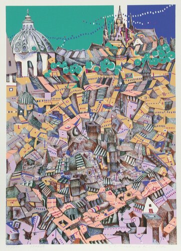 Prague by Risaburo Kimura, Print for Sale on Singulart