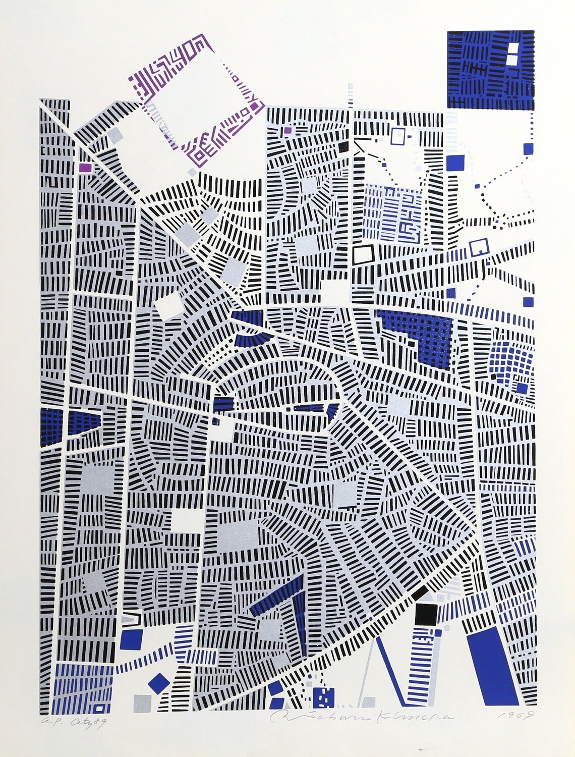 City 89 Risaburo Kimura Stampa in vendita