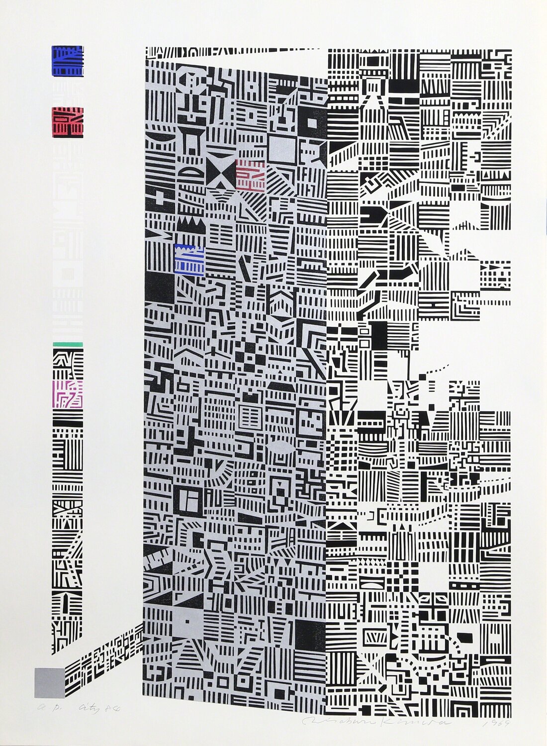 City 84 Risaburo Kimura Stampa in vendita