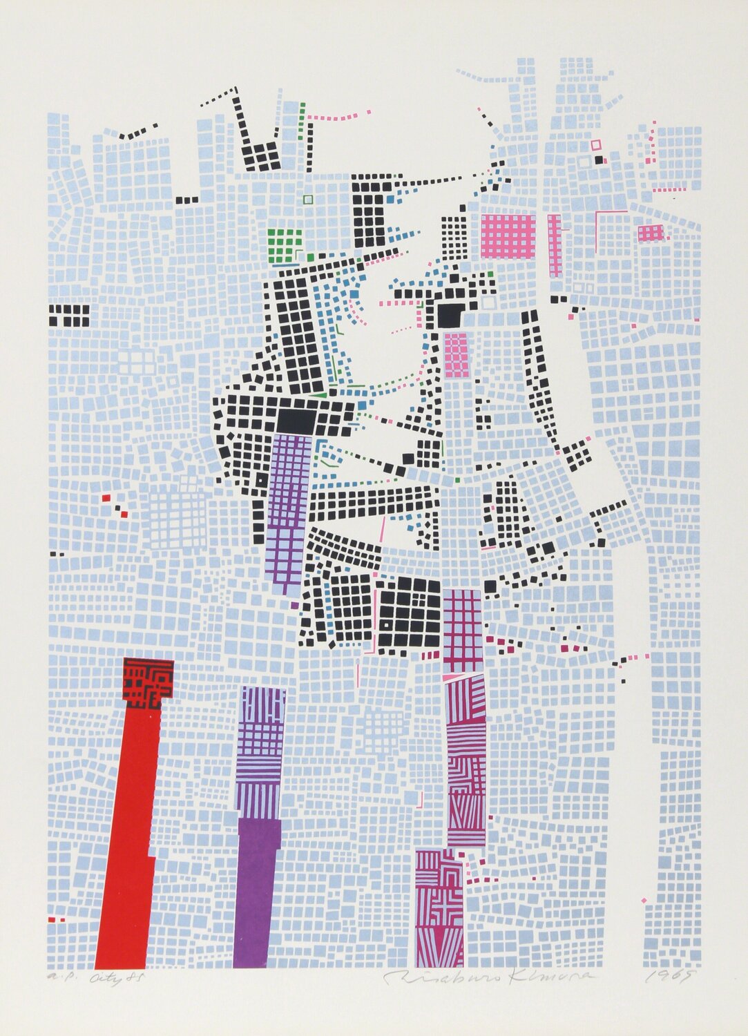 City 85 Risaburo Kimura Stampa in vendita