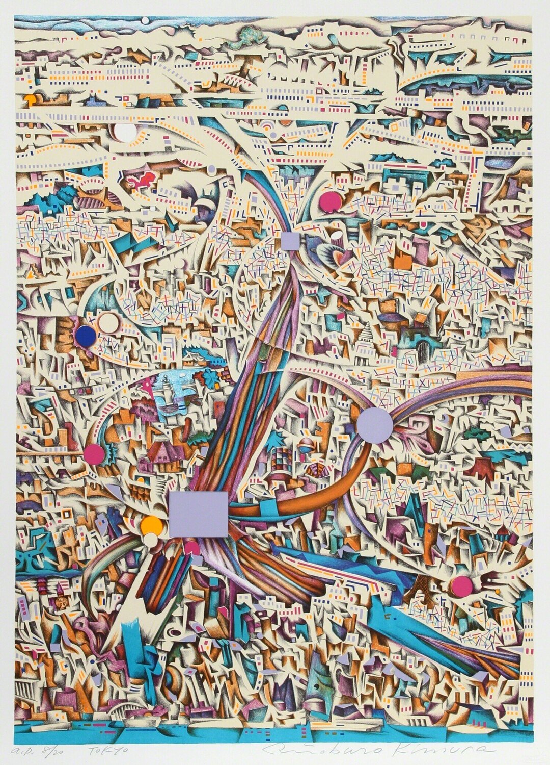 Tokyo Risaburo Kimura Stampa in vendita