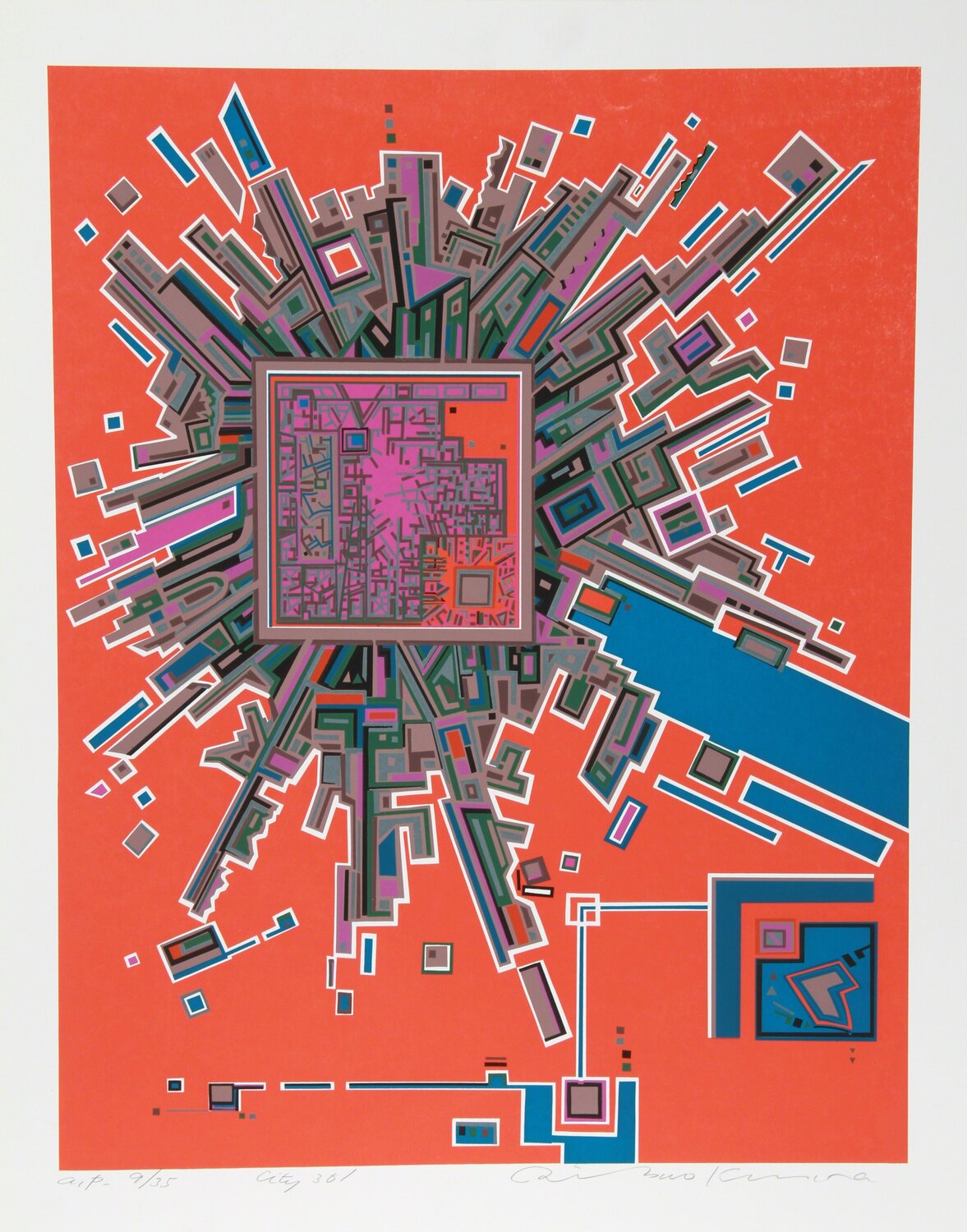 City 361 Risaburo Kimura Stampa in vendita