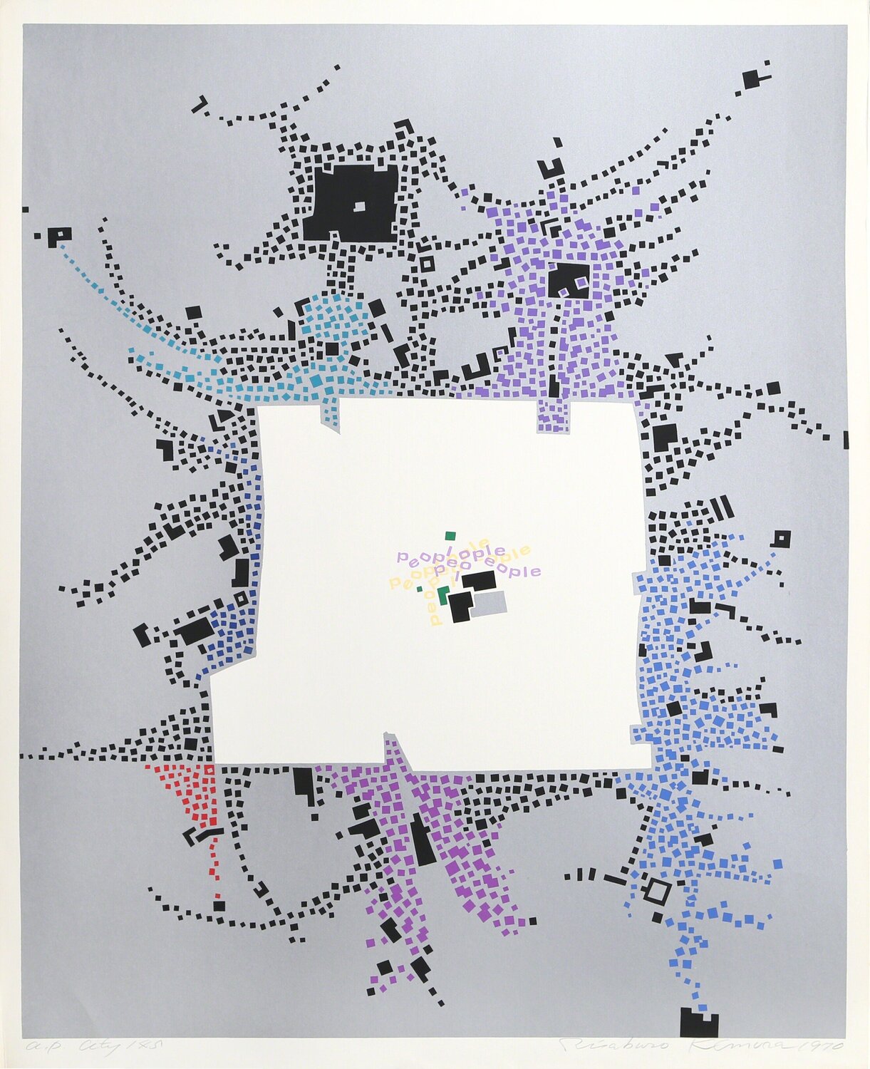 City 145  Risaburo Kimura Stampa in vendita