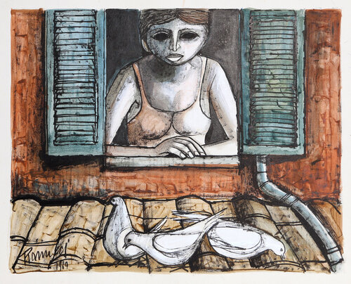 Birdwatcher de Lucio Ranucci, Obra en papel a la venta en Singulart